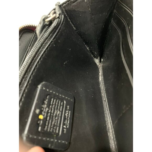 Coach Pac Man Accordion Zip Wallet Shadow/Blinky Ghost F55736 Fuschia - Picture 11 of 12